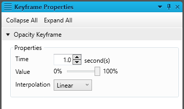 Keyframe properties