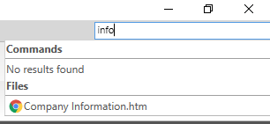 Screenshot showing Quick Launch Bar