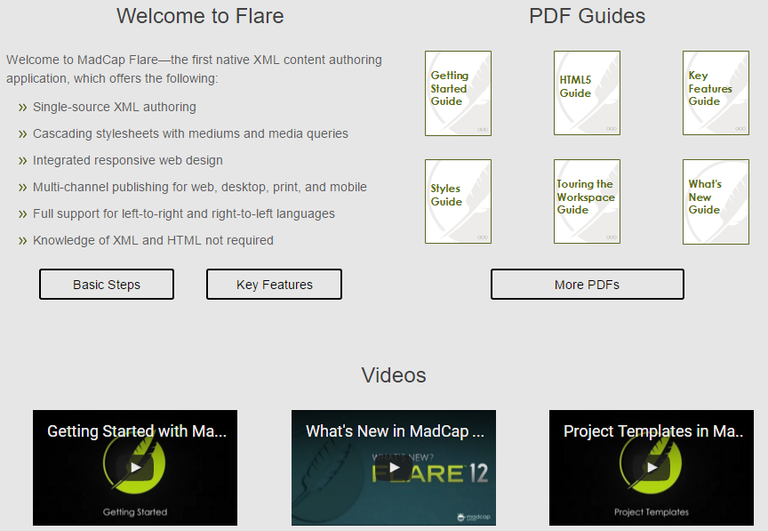 Typical responsive layout