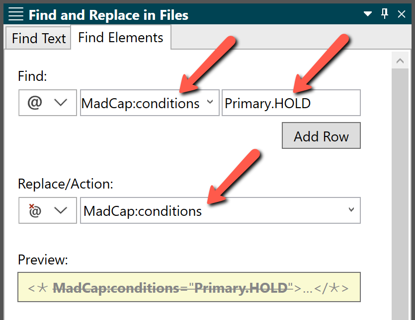 Screenshot showing Remove HOLD condition