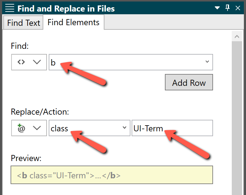 Screenshot showing Set class of UI-Term
